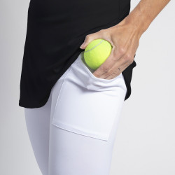 Legging (separate) w/ tennis ball pocket - White