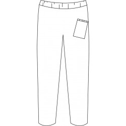 Legging (separate) w/ tennis ball pocket - White
