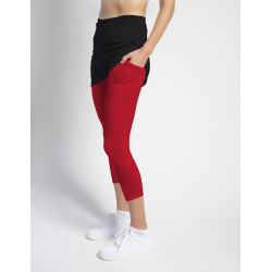 Capri (separate) with tennis ball pocket - Red