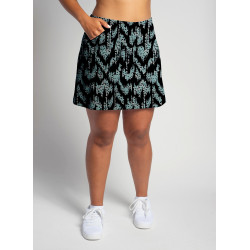 Golf/Walking Zipper Pocket Skort - Mint Mini Dot