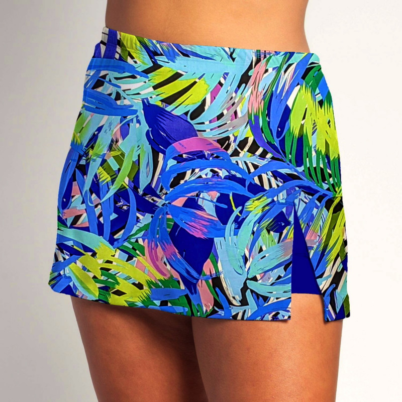 Side Slit Skort - Bluegrass - Cobalt Shorts