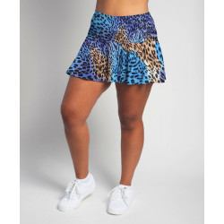 Flounce Skort - Turquoise Cheetah Flounce Skort - Turquoise Cheetah