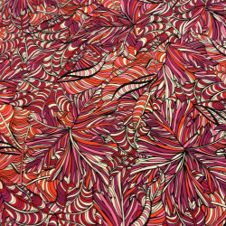 Tangerine Mosaic fabric swatch