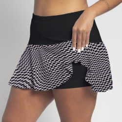 Flounce Skort - BW Escher w/Black Top