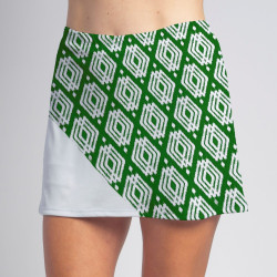 Bias Skort - Luck o' the Green with White