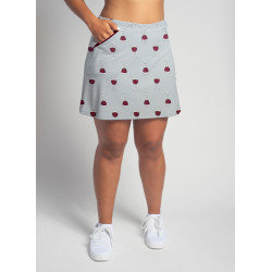 Golf/Walking Zipper Pocket Skort - Wine is Fine