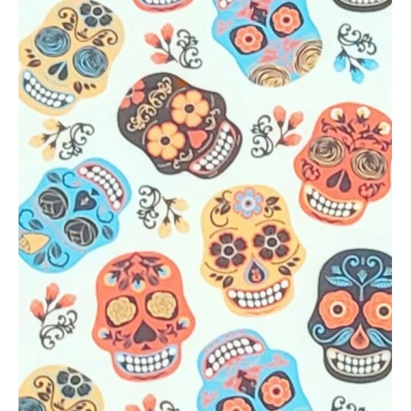 Sugar Skulls fabric swatch