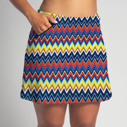 Golf/Walking Zipper Pocket Skort - Missoni ZigZag