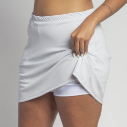 Golf/Walking Zipper Pocket Skort - White